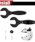 2-In-1 Tubing Cutter With Ratchet Handles For Copper Pipe 1/4 To 7/8 Inch Close Quarters PVC Cutter, shown with accessories