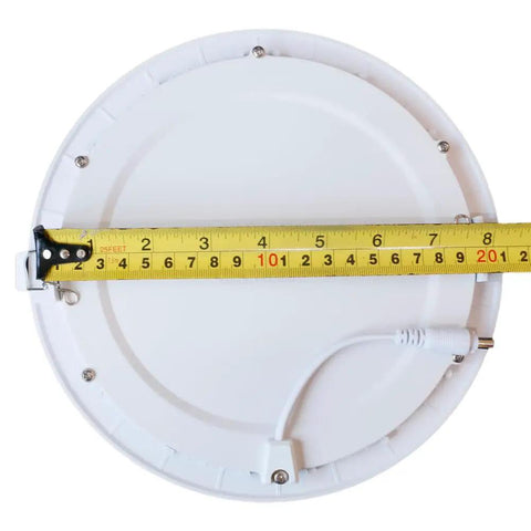 8 Inch Ultra Thin Round LED Recessed Panel Light Non Dimmable 18W 6500K Cool White Ceiling Downlight, AC 85-265V back view