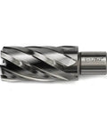 Annular cutter with Weldon shank, 1-1/8 in diameter, 2 in cutting length, steel finish
