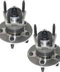 Top view of two Wheel Hub And Bearing Assembly With ABS Sensor 5 Lug Replacement For Chevy Classic 2004 2005 HHR 2008 2010 models
