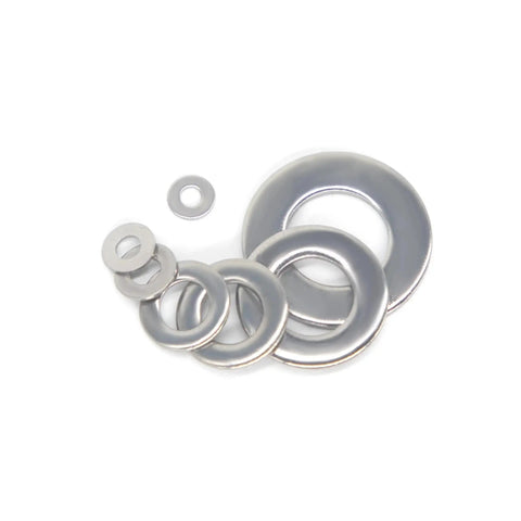 Flat Washer Kit 180Pc Stainless Steel Washers Assortment For Screws And Bolts M2.5 M3 M4 M5 M6 M8 M10 close-up