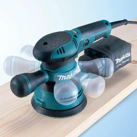 5 Inch Random Orbital Sander With 3.0 Amp Motor, Variable Speed From 4,000 To 12,000 OPM, Ergonomic Rubberized Palm Grip on wood