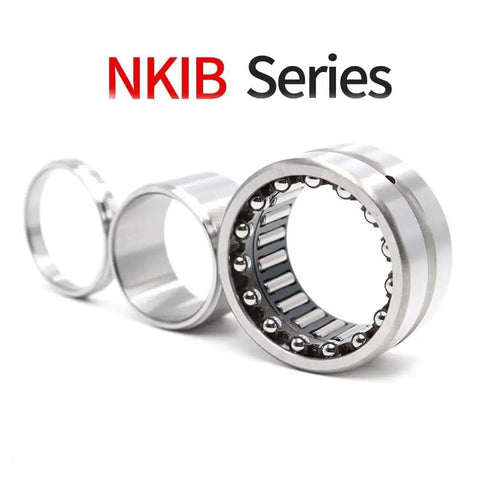 Top Shelf Heavy Duty Needle Roller Bearing NKIB5908 40X62X34mm with steel rollers and cylindrical design for high torque applications.