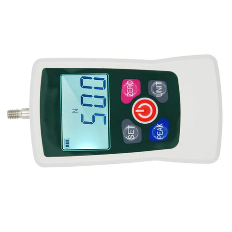 Digital Force Gauge 500N Handheld With Backlit Display And S Unit Switching Lightweight Portable Tension And Compression Meter front view