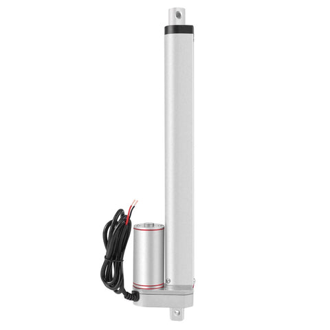 Side view of Heavy Duty 24V Electric Linear Actuator With 200mm Stroke 750N Push Pull Permanent Magnet DC Motor