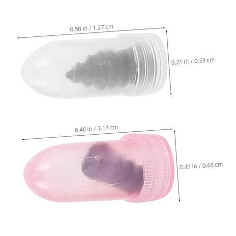 Spiral Screw In Tire Repair Nails For Roadside Emergency Quick Fix Auto Atv Scooter And Tractor Tires Heat Resistant Rubber Plug in clear and pink containers.