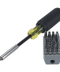 Magnetic Multibit Screwdriver Kit With Torx T7 Through T40 Hex Spanner Tri Wing Torq And Nut Tamperproof Bits In A Tough Storage Block
