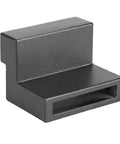 Beefy Zinc Alloy Barn Door Stopper With Rubber Cover For 40mm Wide And 6mm Thick Track Standard Hole Design Prevent Roller Fall