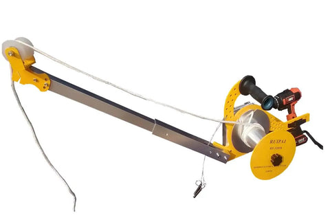 Drill Powered Wire Tugger For Electricians With 800 Pound Pull And 1 To 30 Gearbox Boosts Cable Pulling Speed And Efficiency By Sixty Percent