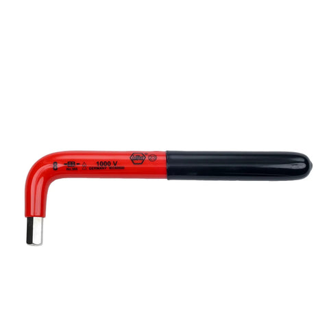Insulated Hex L-Key Set Metric, 7-Piece, Pro Grade With Soft Black Grips, Red Over Yellow Double Insulation shown horizontally