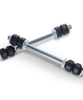 Front Sway Bar End Link Kit For 1999 To 2006 Chevy Silverado 1500 GMC Sierra Avalanche Tahoe Two Piece Includes K80631 K700539 K6428 K8987 Durable Stabilizer Links, two black rubber links
