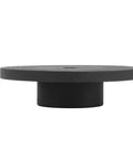 Profile view of Beefy Bottle Jack Lift Pad High Strength 6 Ton Pad For Bottle Jacks Non Slip Saddle Pad showing iron material