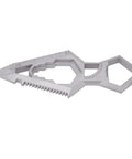 Everyday Carry Keychain Multitool With Bottle Opener Ruler Wrenches Saw File Protractor, alloy steel compact tool for EDC