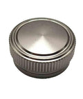 Pro Grade Spool Tension Knob For Baitcasting Reels, CNC Aluminum Alloy Replacement Accessory, close-up of silver knob