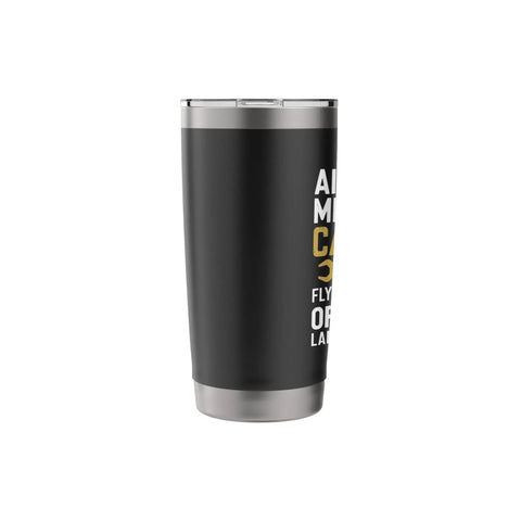 Aircraft Mechanic Caution Flying Tools Stainless Steel Insulated Tumbler For Aviation Maintenance Techs with printed design