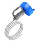 Heavy Duty Drain Cleaner Spring Coil Strip Multi Length Plumbing Snaker Flexible Pipe Breaker with blue handle and metal coil.