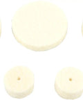 Set of 4 polishing wheels for Badass Corded Rotary Tool Kit Featuring Variable Speed Control And Slim Ergonomic Grip.