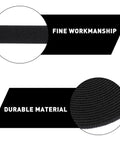 Close-up of Heavy Duty Black Cable Management Straps Reusable Hook And Loop Cable Ties showcasing durable material and fine workmanship.