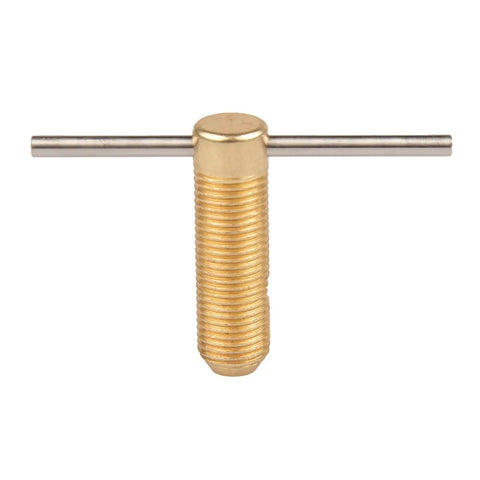 Premium Bearing Puller Tool Kit For Rc Motor Pinion Shaft Hub Extraction featuring a brass T-handle and steel shaft for extraction.
