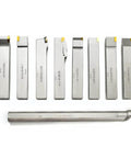 Beefed Up 1 Inch Shank Heavy Duty Indexable Carbide Lathe Tool Holder Set With Boring Bar 9 Pieces CNC Nickel Plated Insert Holders