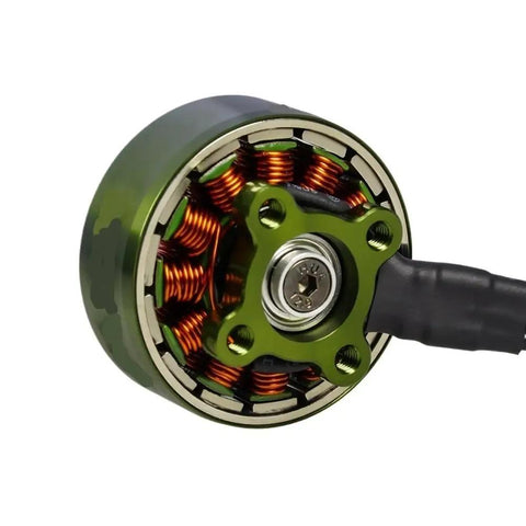 Close-up of 1100KV Brushless Drone Motor For 3 To 6S LiPo Pack Lightweight High Power FPV Racing Performance Easy Install Stable Flight Wide Compatibility