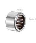 Angled front view of uxcell RC121610 needle roller bearing, one-way, 3/4 in bore, 1 in OD, 5/8 in width, 2 pcs