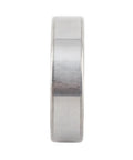 Heavy Duty 6206RS Deep Groove Ball Bearings With Double Rubber Sealed Ends For Industrial Machinery Use Plus Lube Protects Dirt Buildup And Lasts Long Time Great Value Set Of 2 Made From Hardened Steel side view showing the robust design.