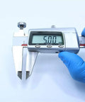 Digital caliper measuring MR125RS 5x12x4 Mm ABEC-3 Blue Sealed 2RS Ball Bearings for hobby electric RC cars and trucks