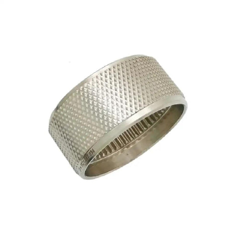 Replacement Tension Wheel for Signode BXT3-16 Battery Powered Plastic Strapping Tools, OEM-Grade Wear Part Delivers Consistent Tension, Plug-and-Play Install, Built to Last for Long-Lasting Tool Performance. metal knurled tension wheel, close-up