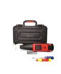 Real Deal Digital Concrete Rebound Hammer Schmidt Hardness Tester With Calibration Anvil For Tight On Site Strength Checks Astm En Approved High Accuracy Plus Minus One Percent Heavy Duty Two Joule Impact in a carry case with accessories.