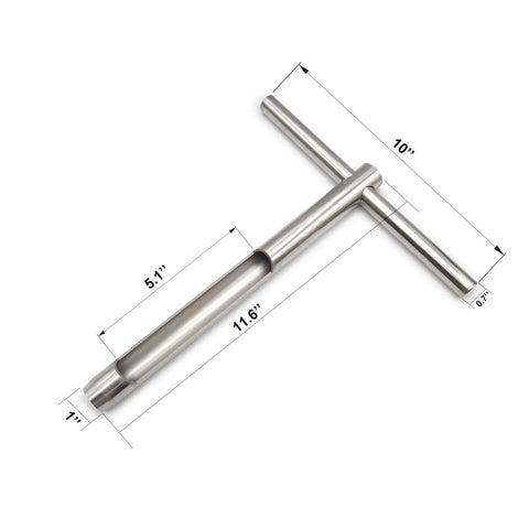 12 Inch Stainless Steel Soil Probe With T Style Handle And Reusable Sampler Bags For Quick Garden And Farm Soil Sampling Checks For Root Structure And Thatch Thickness Pro Grade Build Ideal For Golf Courses And Plant Care.
