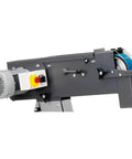 Heavy Duty Two Speed Industrial Belt Grinder With Included 36 Grit Sanding Belt showing motor, controls, and drum assembly for tough smoothing.