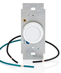 Trimatron Rotary Ceiling Fan Speed Control Switch 5A Full Range Variable Speed Single Pole Model 6616W White front view