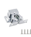 10 Pack Double Roller Catch Cabinet Latches With Spear Strike For Cupboard Closet Doors In Silver Built Tough Steel Nylon Construction Strong