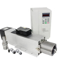 Kickin 7.5 Kilowatt Air Cooled CNC Spindle Motor With BT30 Taper And Automatic Tool Change Magazine Plus Vfd Drive components with controller