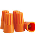 Orange Wire Connectors Nuts 5 Pack For Home Use, Easy DIY Wire Twists And Electrical Screw Cap Connections, Stainless Assortment