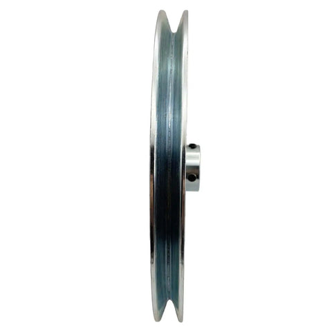 11 Inch V Belt Pulley Single Groove 1 Inch Bore Motor Pulley For A B 5L 4L Belts Heavy Duty 1020 Steel Zinc Plated Keyseat One Quarter By One Eighth Includes 2 Screws And Wrench
