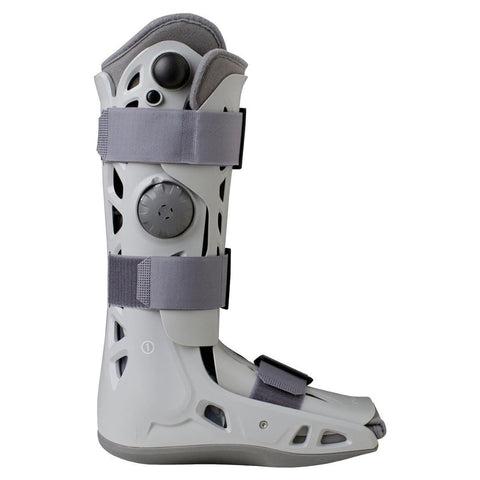 Aircast AirSelect Elite Universal Fit Walker Brace And Walking Boot with overlapping duplex air cells and semi-rigid shell.