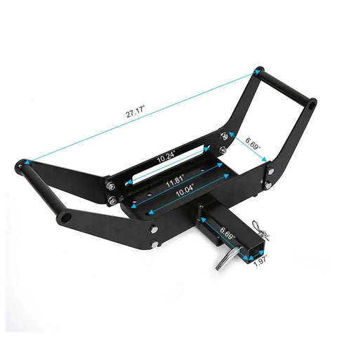 Beefy Heavy Duty Winch Mounting Plate For 1987 2006 Wrangler TJ LJ YJ Universal 36 Inch Fit Built To Handle 8000 To 13000 Pound Winches