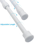 Close-up of 4 Pack Extendable Window Security Bars, Adjustable 17 To 27.6 Inch Tension Rods For Doors Cabinets And Bathrooms, Easy Install