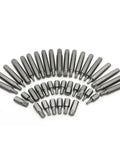Chrome Vanadium Socket And Wrench Auto Repair Combo Kit Builds Tough Grabs Rusty Bolts Ready To Roll In The Garage Marked Sizes Makes A Killer Gift - assorted sockets arranged in a fan shape.