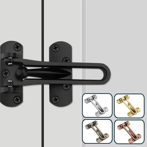 Heavy Duty Door Chain Lock And Safety Buckle For Home And Hotel Doors Anti Theft Security Guard Zinc Alloy Silver Finish with multiple color options