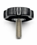 Hella Tough 5/16 By 3/4 Inch Thumb Screws Fabricated From 304 Stainless Steel In Matte Black with chunky knob for hand tightening.