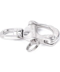 316 Stainless Steel Swivel Bail Snap Shackle Hook 70mm For Marine Rigging On Boats And Yachts Rock Solid Heavy Duty Silver, Rotates Freely To Prevent Line Twist, Safe Working Load Up To 700kg, Breaking Strength 1800kg close-up