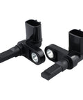 Heavy Duty ABS Wheel Speed Sensor Pair For Toyota Tacoma 4Runner Land Cruiser FJ Cruiser And Lexus GX460 LX570, black plastic connectors.