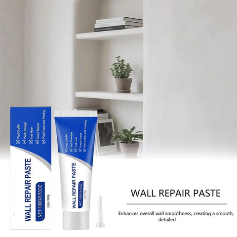 All In One Drywall Repair Kit With Scraper For Quick Patch Jobs 2026 Upgrade Quick Drying Wall Mending Paste tube and nozzle