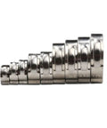 Top Grade 45 Piece Assortment Kit Of Stainless Steel Single Ear Hose Clamps Ranging From 5 Point Eight To 23 Point Five mm For Your DIY Projects And Auto Repairs With Stepless Adjustment And Rust Proof Build, assorted sizes