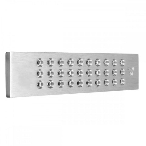 Pro Grade Tungsten Carbide Steel Wire Draw Plate With 30 Square Holes From 3.00mm To 0.50mm for jewelry and metal wire drawing