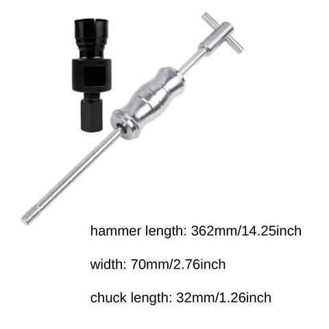 Blind Hole Bearing Puller Extractor Kit Alloy Steel For Bearings 30mm To 32mm Suitable For Mechanics And Home Dudes Wanting Easy Removal Slide Assembly Gives No Sweat When Working Vehicles Or Engines At Home You Deserve Tools For Daily Grinds., alloy steel slide hammer with 32mm chuck, 362mm length