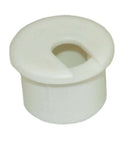 Round Wire Grommet 1 Inch Cut Hole White With Removable Lid For Cable Management, 0.8 Inch Diameter, Rigid PVC Plastic, Desk Cable Organizer